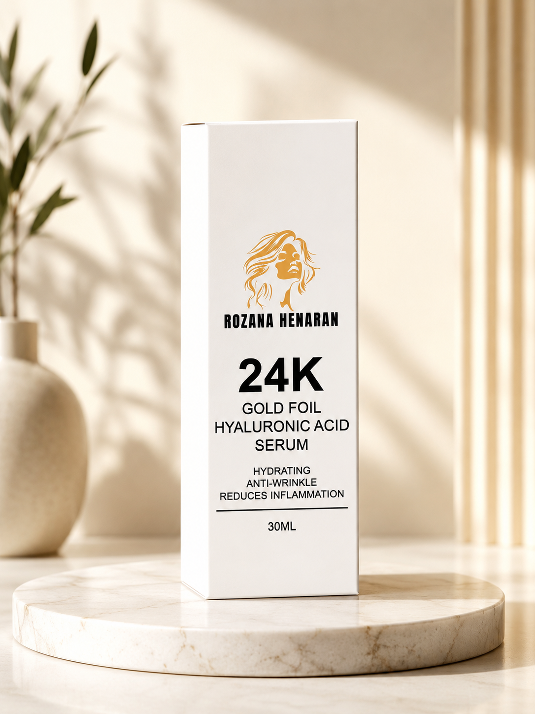 24K Gold Foil Hyaluronic Acid Serum